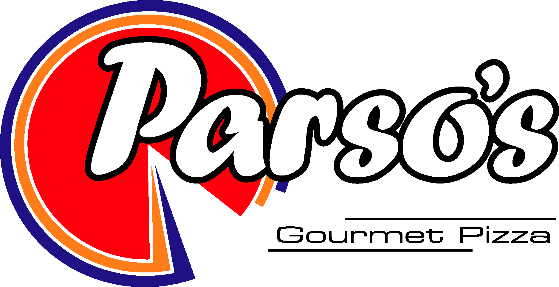 Parsos Gourmet Pizza Logo Vector Logo